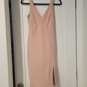 Lulu's Blush Dress Size XS Slit Detail Comfy